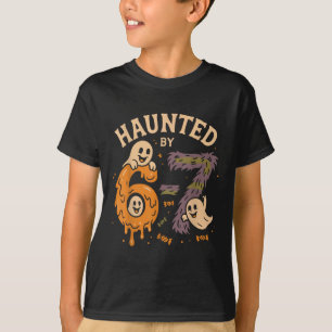 Gegriefde Zes Zeven 6 7 Meme 67 Skelet Hand Hallow T-shirt
