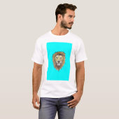 gegrijsde t-shirt, leeuw t-shirt (Voorkant volledig)