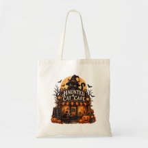 Gegrild Cafe Zwarte Kat Halloween Spoky Vintage