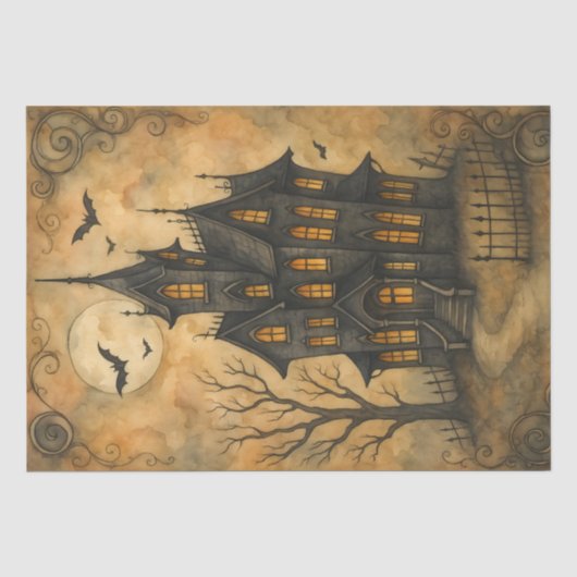 Gegrild Huis Decoupage Tissuepapier (Voorkant)