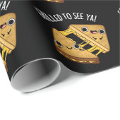 Gegrild om te zien Ya Grappig Eten Puns Donker BG Cadeaupapier (Rol Hoek)