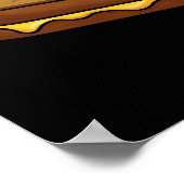 Gegrild om te zien Ya Grappig Eten Puns Donker BG Poster (Hoek)