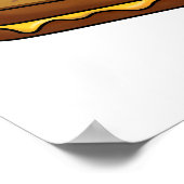 Gegrild om te zien ya grappig eten puns poster (Hoek)