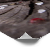 Gegrilde biefsteaks met verse kruiden en tomaten poster (Hoek)