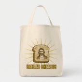 Gegrilde Cheesus canvas Tote Bag (Voorkant)