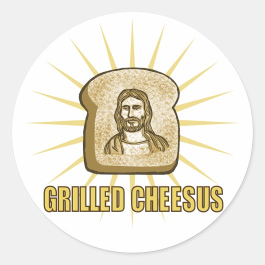 Gegrilde Cheesus stickers (Voorkant)