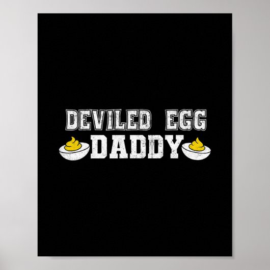 Gegrilde Ei Papa Retro Grappige Thanksgiving Vader Poster (Voorkant)