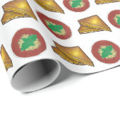 Gegrilde geroosterde kaas sandwich tomatensoep lun cadeaupapier (Rol Hoek)