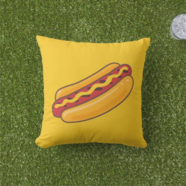 Gegrilde Hotdog Buitenkussen (Gras)