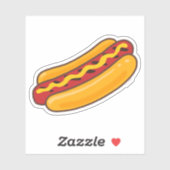 Gegrilde Hotdog Sticker (Vel)