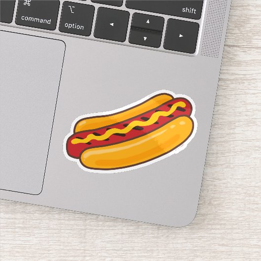 Gegrilde Hotdog Sticker (Detail)