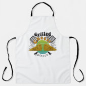 gegrilde kaas alsjeblieft? grappig schort (Voorkant)