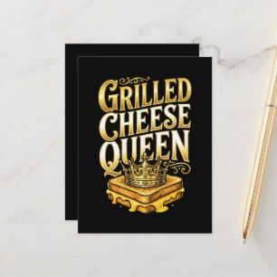 Gegrilde Kaas Dag Aankondigingskaart