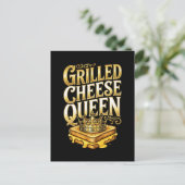 Gegrilde Kaas Dag Aankondigingskaart (Staand voorkant)