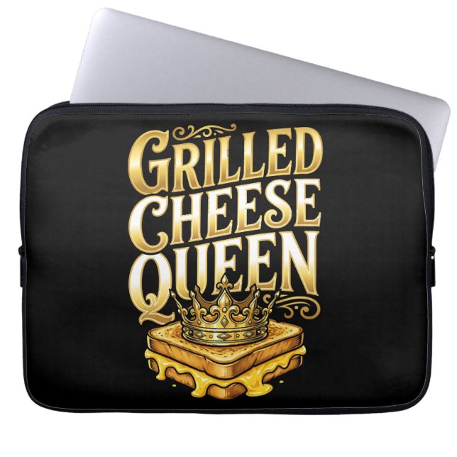 Gegrilde Kaas Dag Laptop Sleeve (Voorkant)