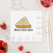 Gegrilde kaas Koningin Grappige gegrilde kaas Servet (Insitu)