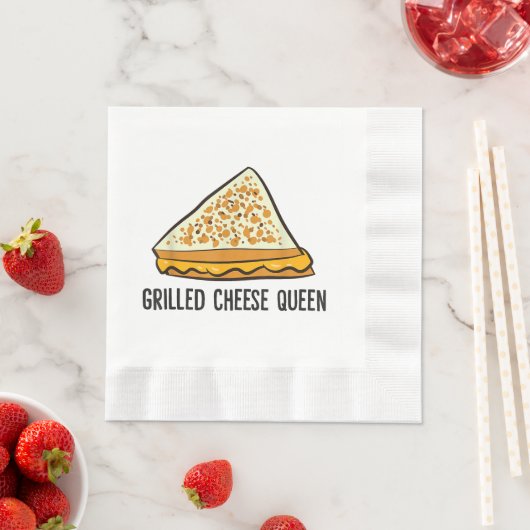 Gegrilde kaas Koningin Grappige gegrilde kaas Servet (Insitu)