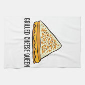 Gegrilde kaas Koningin Grappige gegrilde kaas Theedoek (Horizontaal)