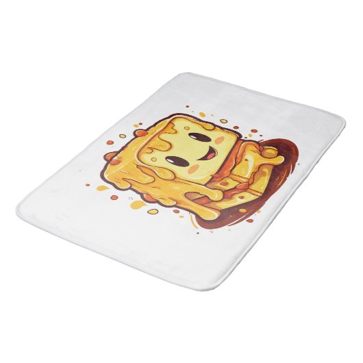 Gegrilde kaas liefhebber badmat (Gekanteld)