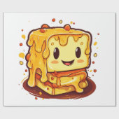 Gegrilde kaas liefhebber cadeaupapier (Vlak)