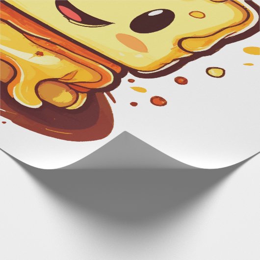 Gegrilde kaas liefhebber cadeaupapier (Hoek)