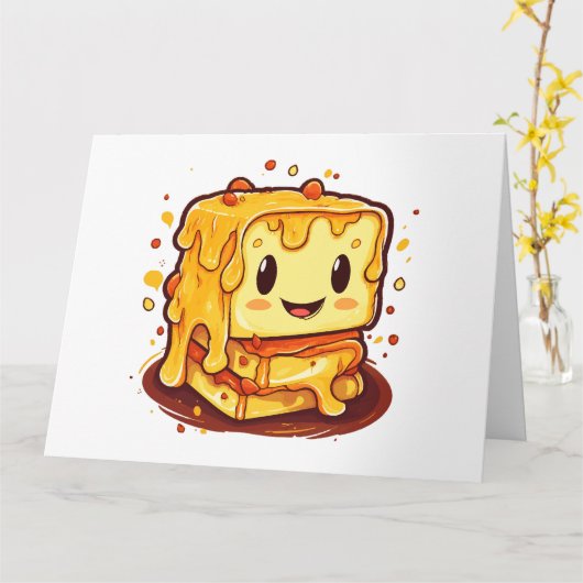 Gegrilde kaas liefhebber kaart (Gele Bloem)