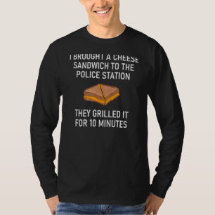 Gegrilde Kaas Pun grappen Sarcastisch T-shirt