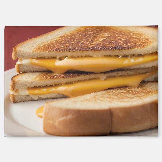 Gegrilde Kaas Sandwich Magneet (Voorkant)