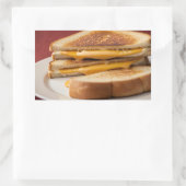 Gegrilde Kaas Sandwich Rechthoekige Sticker (Tas)