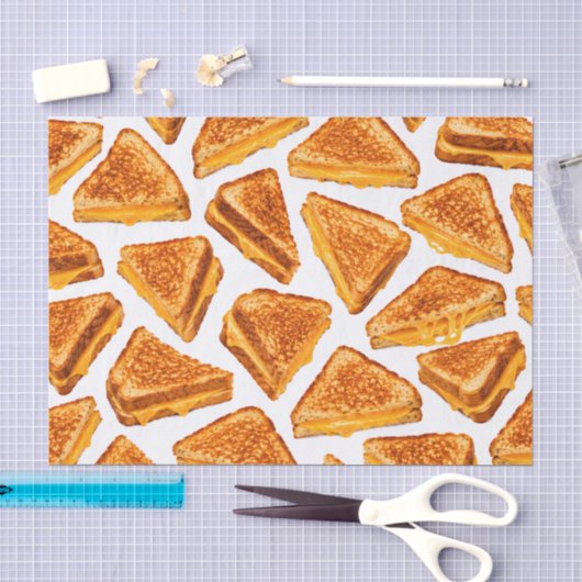 Gegrilde Kaas Sandwich Tissuepapier (Craft)
