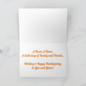 "Gegrilde kalkoen" Kerstkaart Kaart (Binnen)