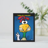 "Gegrilde kip" Briefkaart (Staand voorkant)