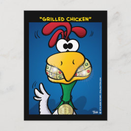 "Gegrilde kip" Briefkaart