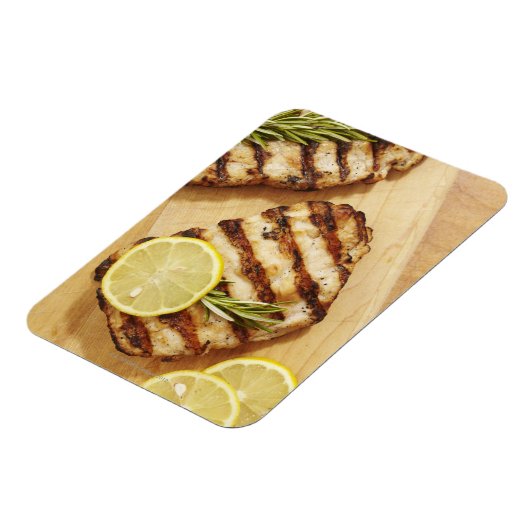 Gegrilde kippenborsten magneet (Linkerzijde)