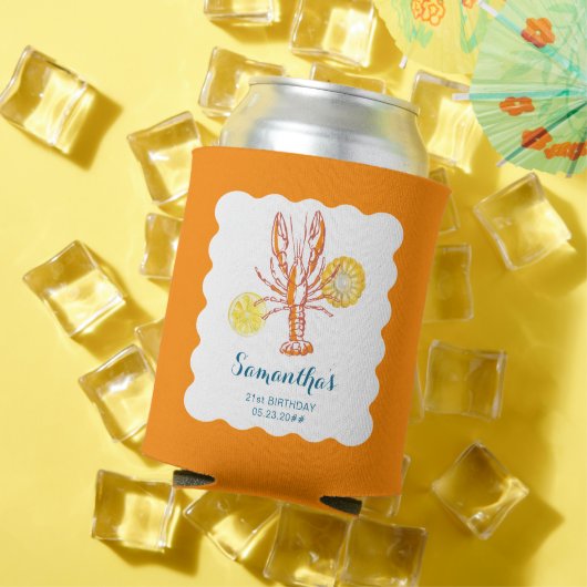 Gegrilde Kreeft Staarten BBQ Vis Zomer Verjaardag Blikjeskoeler (Insitu Zomer)