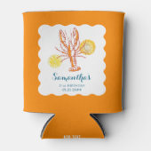 Gegrilde Kreeft Staarten BBQ Vis Zomer Verjaardag Blikjeskoeler (Voorkant)