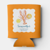 Gegrilde Kreeft Staarten BBQ Vis Zomer Verjaardag Blikjeskoeler (Achterkant)