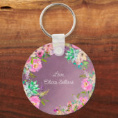 Gegrilde lavendel Engelse tuin Vrijgezellenfeest Sleutelhanger (Achterkant)