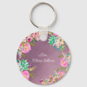 Gegrilde lavendel Engelse tuin Vrijgezellenfeest Sleutelhanger (Achterkant)