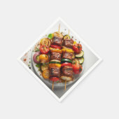 Gegrilde lekkernijen servet (Hoek)