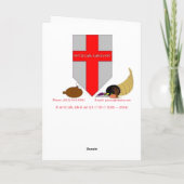 "Gegrilde Pompoenen" Kerstkaart Kaart (Achterkant)