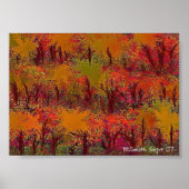 Gegrilde Sharp Cheddar op Midnight Poster (Voorkant)