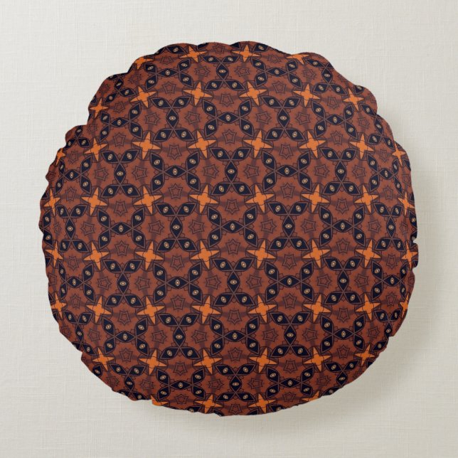 Gegrilde Sterrenval Trellis Rond Kussen (Voorkant)