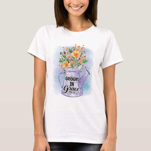 Gegroeid in genade t-shirt (Voorkant)