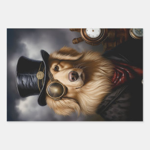 gegroepeerd inpakpapier vel