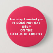 Gegroepeerd tegen immigratieverbod ronde button 7,6 cm (Voorkant)