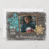 Gegroet met liefdesseizoenen feestdagenkaart (Voorkant)