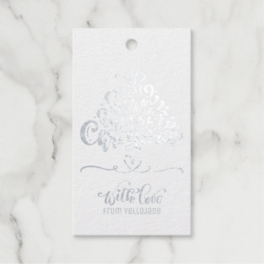 Gegroet van de  kerstseizoenen van Elegant Cadeaulabels (Voorkant)