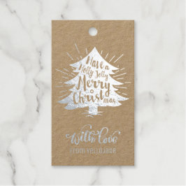 Gegroet van de  kerstseizoenen van Elegant Cadeaulabels