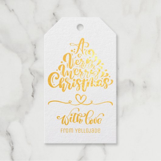 Gegroet van de  kerstseizoenen van Elegant Cadeaulabels (Voorkant)